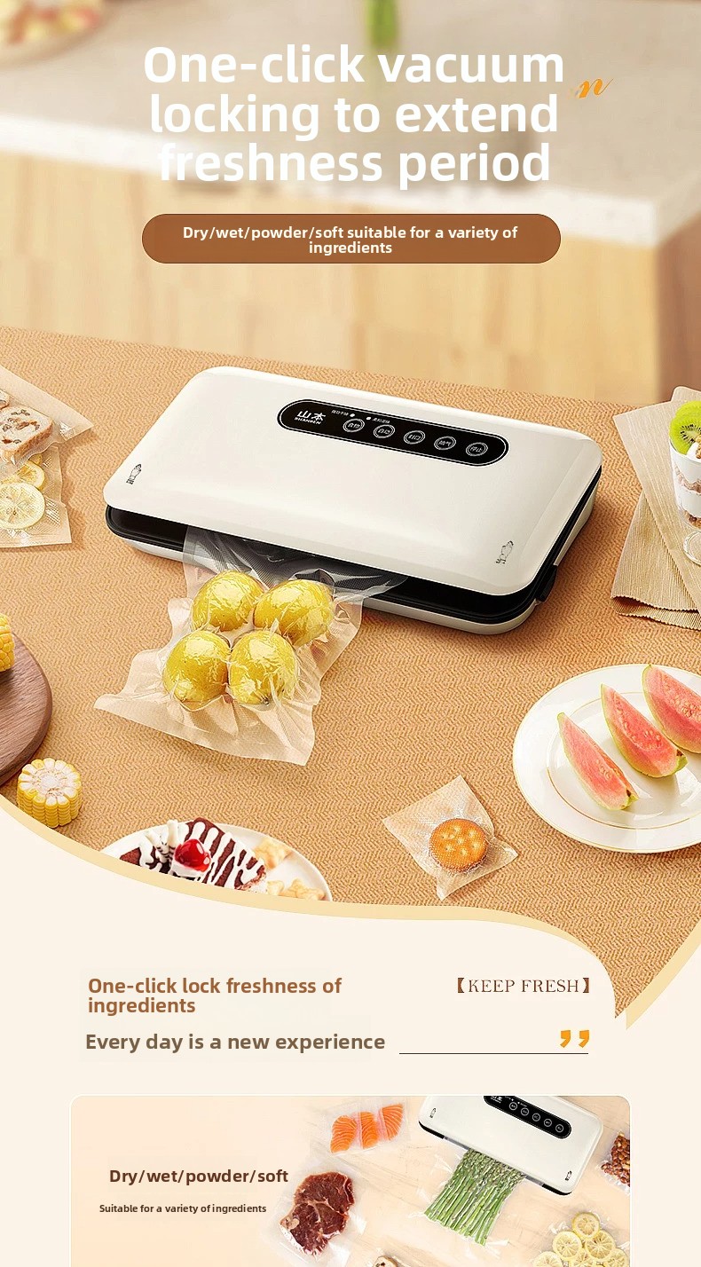 Food And Snacks - ミニ真空シーラーマシン自動家庭用食品シーリングマシン、スナック食品の新鮮保存用真空パック機