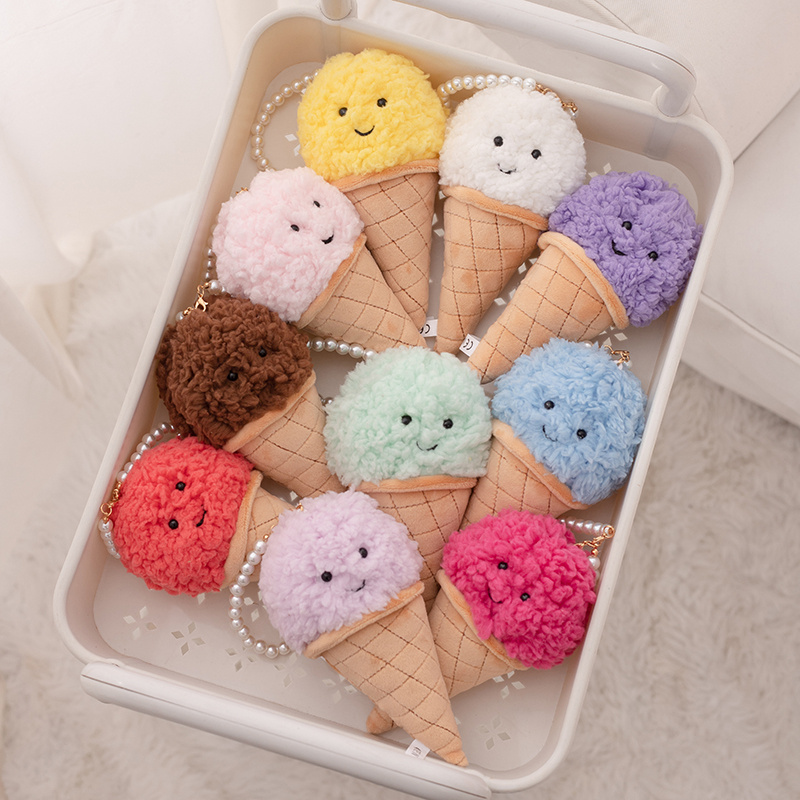 Food Snacks Gifts - かわいい漫画アイスクリームぬいぐるみぬいぐるみ食品スナック枕クッションコーン子供のおもちゃかわいい部屋の装飾誕生日プレゼント子供のため