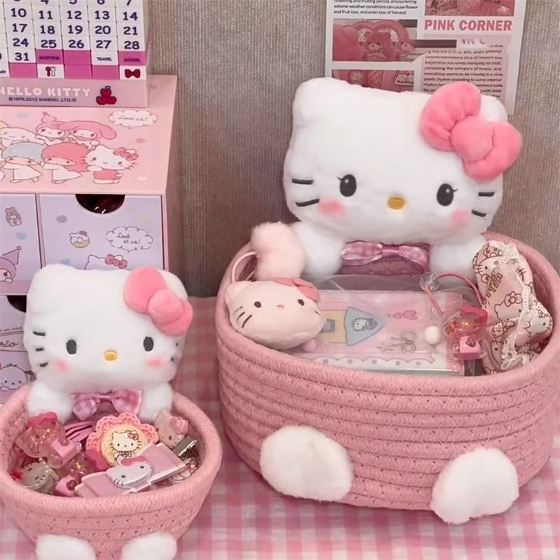 Food Grocery Snacks - かわいい猫の形の収納バスケットかわいいデスクトップオーガナイザースナック化粧品女の子の部屋の装飾パステル家の装飾