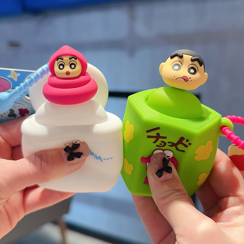 Food Grocery Snacks - 漫画クレヨンしんちゃんスクイーズトイキーホルダーかわいいクリエイティブスナックボックスピンチバックパックカップルペンダント友達の誕生日プレゼント