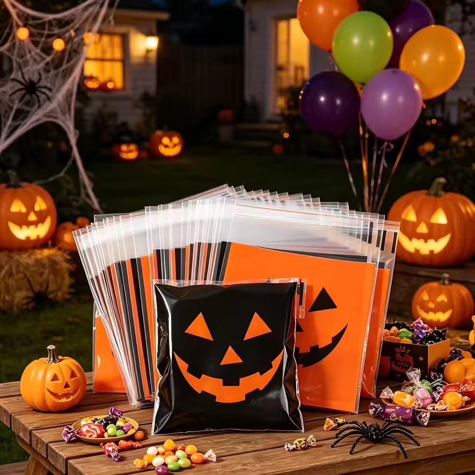 50/100個 ハロウィン ブラックオレンジ イービルパンプ - Food Snacks Gifts のレビューと価格