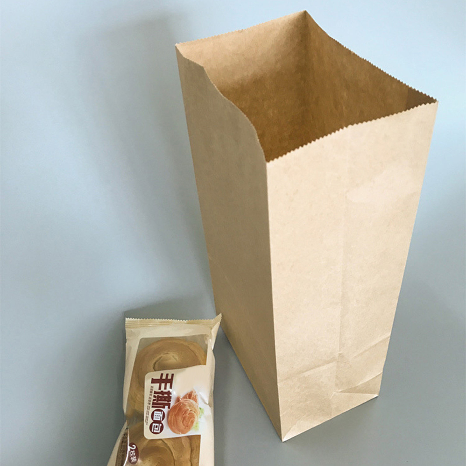 100枚入りクラフト紙食品グレード、上部が開口し底部が拡張可 - Food And Snacks のレビューと価格