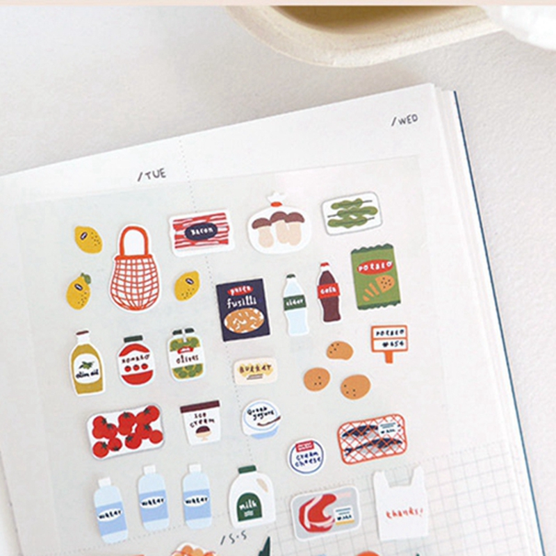 Suatelier No.1126「マーケット」ステッカー  - Junk Food Snacks のレビューと価格