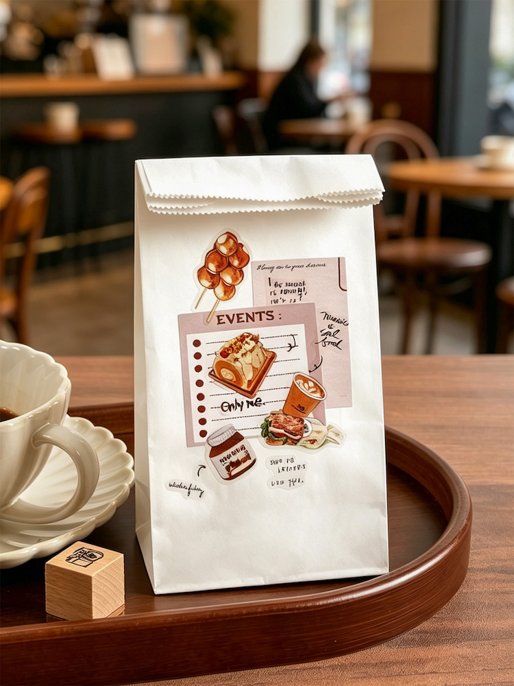 かわいい食べ物＆スナックの防水ステッカーパック、スクラップブ - Junk Food Snacks のレビューと価格