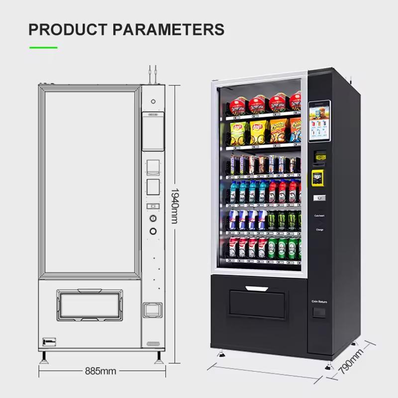 定番のコンボ自動販売機、食品・スナック・飲料用冷蔵庫付き自動 - Food Snacks Drinks のレビューと価格
