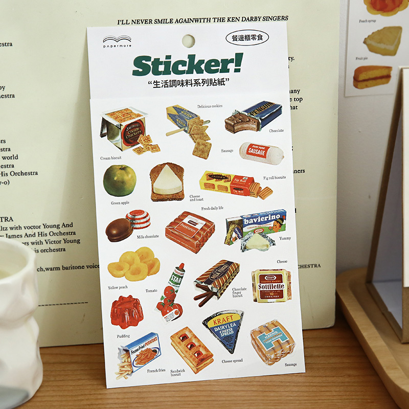 かわいいフードステッカー、おしゃれなスナック、ソース、料理、 - Junk Food Snacks のレビューと価格